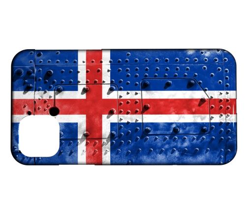 Coque rigide Compatible Pour iPhone 11 Pro Max Drapeau Islande 06