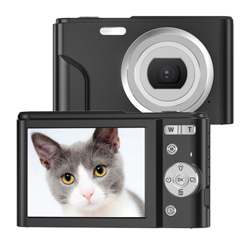 Non Communiqué Noir Appareil Photo Enfant, 36Mp Fhd 1080P, Prend En Charge Le Zoom Numérique 16X