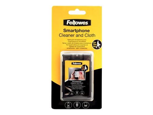 Nettoyant Smartphone Fellowes avec Chamoisine en Microfibres
