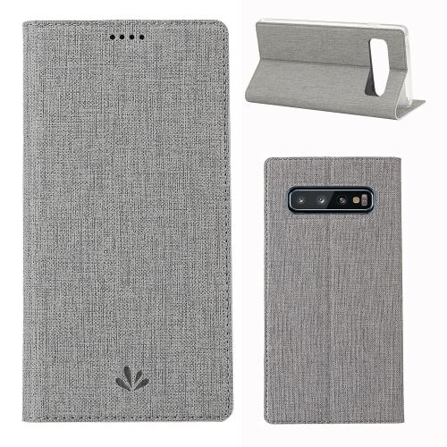 Etui en PU porte-cartes gris pour votre Samsung Galaxy S10