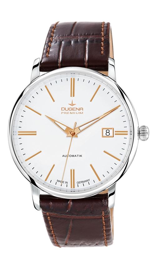 Dugena - 7000191 - Montre Homme - Automatique - Analogique - Bracelet Cuir Marron