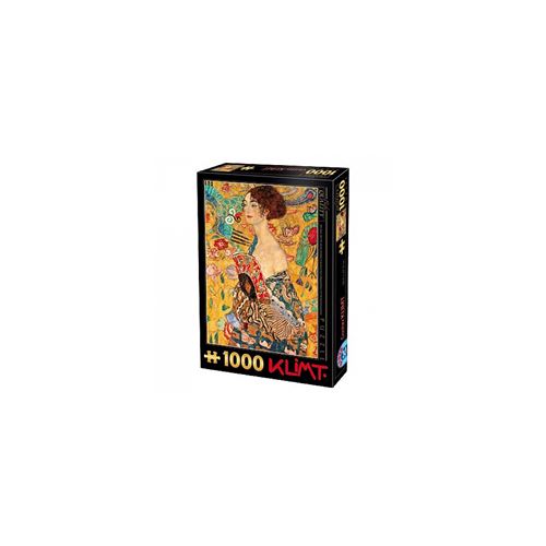 Puzzle 1000 Pièces : Klimt Gustav - Femme à l'éventail (détail), DToys
