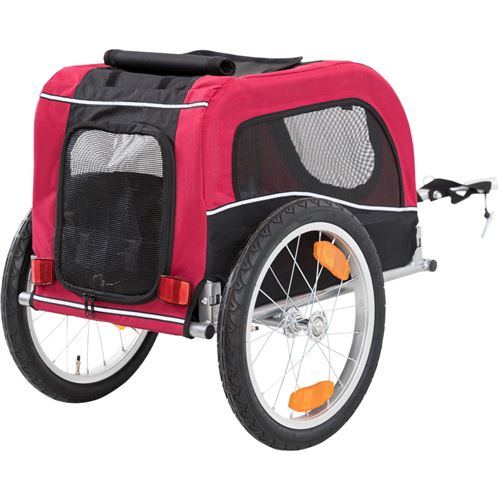 Meilleurs prix pour Roulotte de vélo pour chiens. taille S. dimension: 53 x 60 x 60/117 cm.