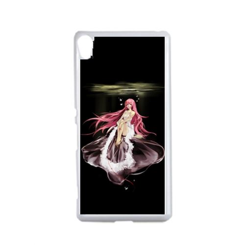 Coque Manga Fille Cheveux Rose Compatible Sony Xperia Performance Transparent