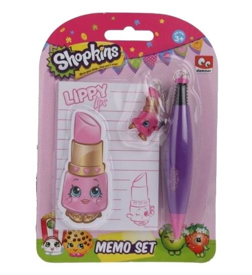 Slammer Shopkins MEMOset 3 parties