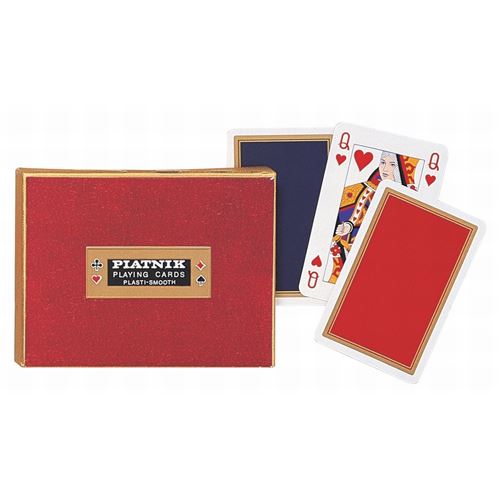 PIATNIK Coffret de 2 jeux de cartes MONOGRAM DE LUXE Multicolore