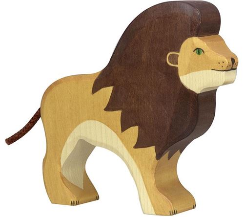 HOLZTIGER FIGURINE EN BOIS LION