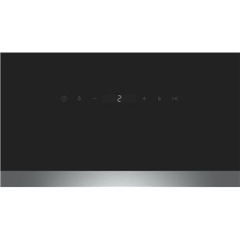 Siemens iQ500 LC97FQP60 - Hotte - hotte décorative - largeur : 89.2 cm - profondeur : 26.3 cm - extraction et recirculation (avec kit de recirculation supplémentaire) - avec moteur interne - noir