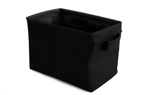OPPORTUNITY 64AF11300070 Panier rectangulaire polyester Noir 23x(ht)16x14 cm