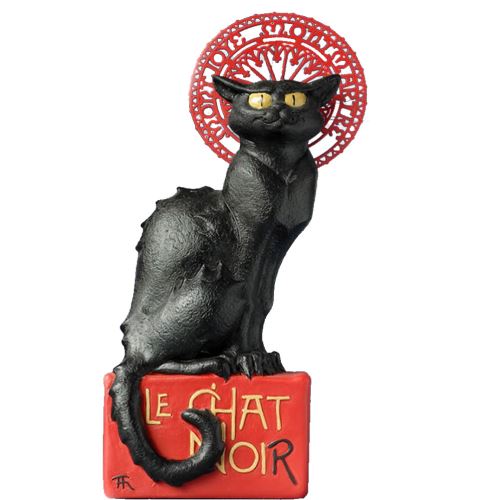 Statuette en résine Le chat Noir