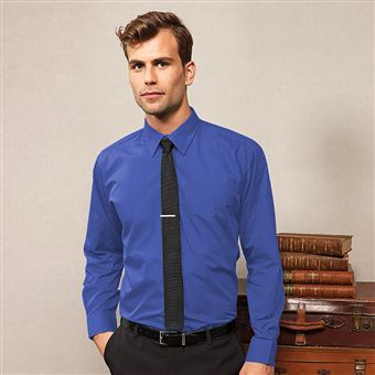 Chemise homme bleu roi sale
