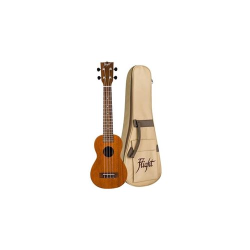 Flight Heritage Series LUS-5 Vintage Satin ukulélé soprano avec manche concert + housse