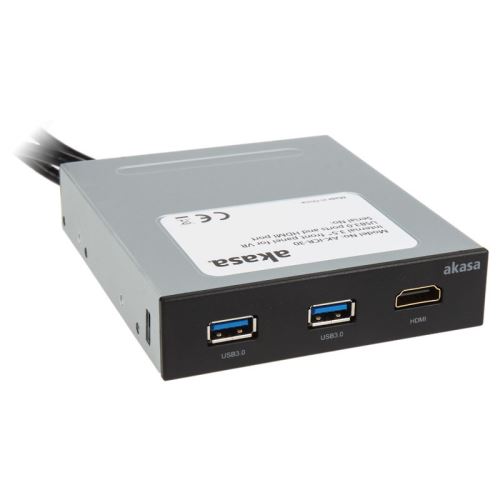 akasa akasa ak-icr-30 vr usb panel 3,5 zoll - schwarz noir