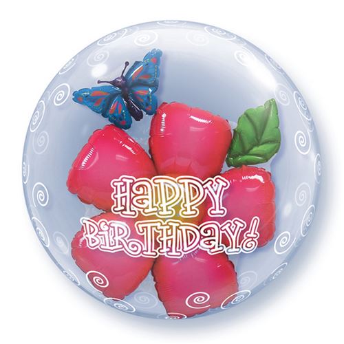 Qualatex - Ballon anniversaire (Taille unique) (Rose/ Bleu) - UTSG4507