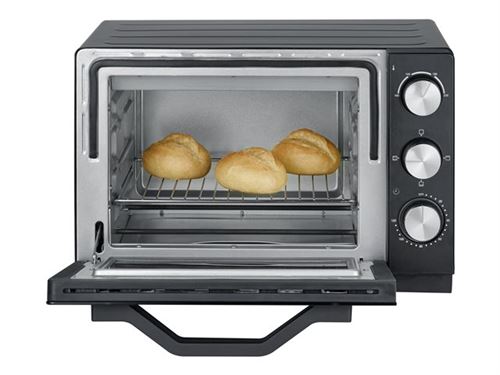 SEVERIN TO 2070 - Elektrische oven - 20 liter - 1380 W - zwart/roestvrij staal