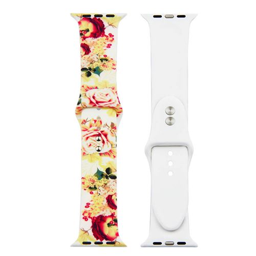 Bracelet de montre en silicone coloré pour Apple Watch Series 6/ SE/ 5/ 4 40mm - Multicolore#23(Taille S/M)