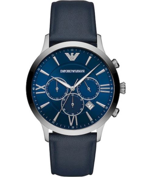 Montre EMPORIO ARMANI en Cuir Bleu