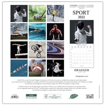 Grand Calendrier Mural Sport - 2022 - Draeger Paris