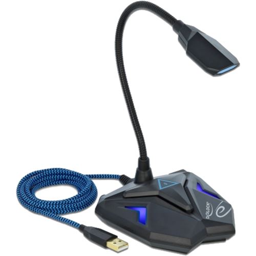 Non Communiqué Delock Microphone De Table À Condensateur De Jeu Usb, Col De Cygne