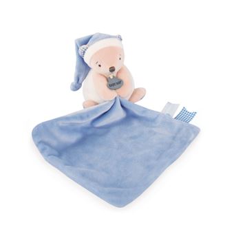 Doudou ourson vichy Baby Nat' personnalisable