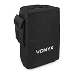 Vonyx SC10 - Housse de protection pour enceinte 10" VSA avec compartiment accessoires | Noir, Nylon résistant pour transport et stockage