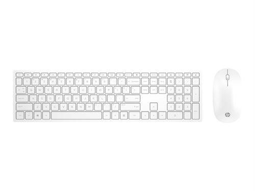 HP Pavilion 800 - Toetsenbord en muis set - draadloos - Zwitsers combo-wit - voor OMEN by HP Laptop 16; Victus by HP Laptop 16; HP 27; Laptop 15; Pavilion TP01
