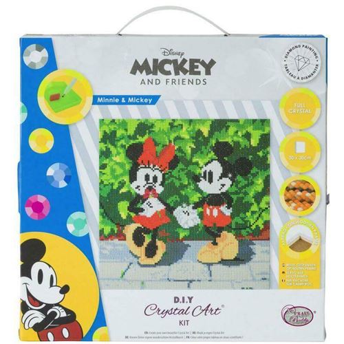 Crystal Art - Kit Diamond Minnie et Mickey - 30 x 30 cm