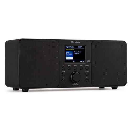 Audizio Genua Radio Dab+ Bluetooth 5.0 - Noire, Écran Couleur 2,8 Avec Télécommande