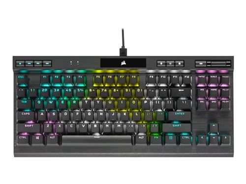 CORSAIR CHAMPION Series K70 RGB TKL - Clavier - rétroéclairé - USB - commutateur : CORSAIR OPX RGB - noir