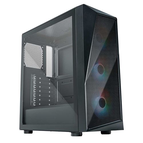 Non Communiqué Noir Cooler Master Cmp 520 - Mid Tower - Atx - Panneau Latéral Fenêtré (Verre Trempé) - Pas D'alimentation (Atx) - Usb/Audio