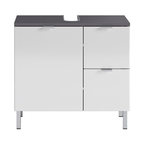 Germania Armoire sous-lavabo GW-Mauresa 34x60x56 cm Graphite et blanc