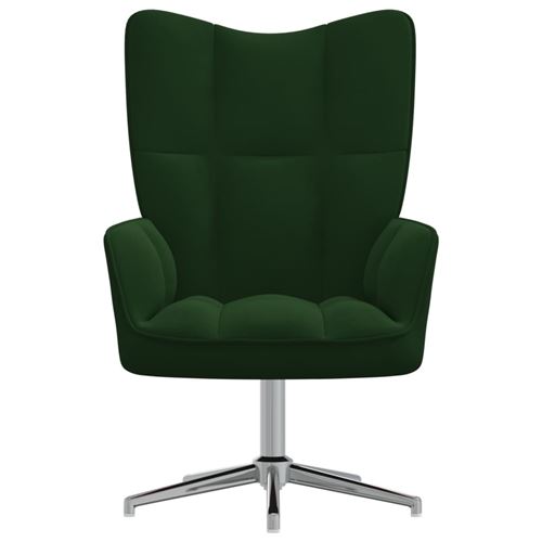 Vidaxl Vert Chaise De Relaxation - Foncé - Image 3