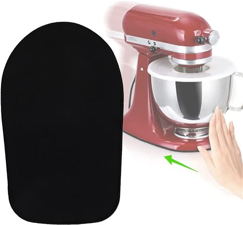 Tapis Coulissant Compatilbe KitchenAid Mixeur FONGWAN pour Robot de Cuisine de 4,5 à 5 Litres - Noir