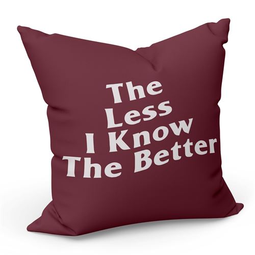 Fabulous Coussin Rouge The Less I Know The Better Sneakerhead