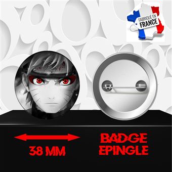 Badge épingle 50mm Soleil Levant Avec Titi - Décoration Anime, Neuf, Aluminium