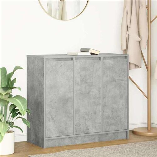vidaXL - Buffet - 85x34x76 cm - Gris Béton - Image 3