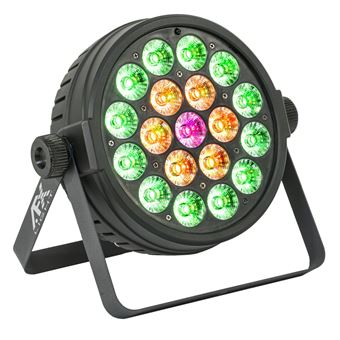 Eclairage et jeux de lumière Beamz Corvus Lampe de scène RGB - avec  Télécommande, Faisceaux lumineux rotatifs, Modes DMX 11 canaux