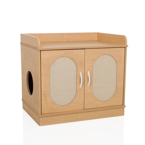 Comparer les prix de Maison pour chat / commode KITTYHOME 2 75 x 53 x 66,5 cm blanc hjh LIVING