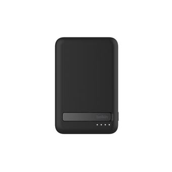 Belkin BoostCharge Pro - Banque d'alimentation sans fil - magnétique avec Qi2 - 5000 mAh - 15 watt - Fast Charge (USB-C) - sur le câble : USB-C - noir - 1