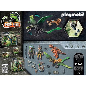 71263 Dimorphodon et rangers - Playmobil - Achat & prix
