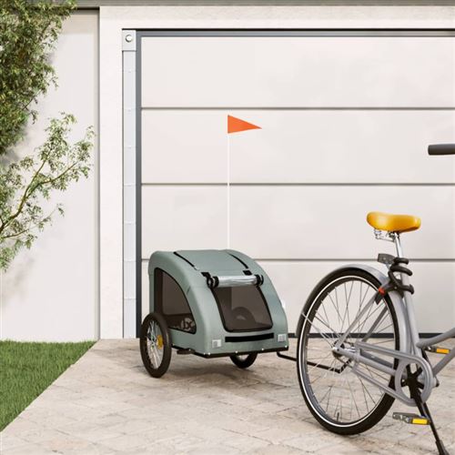 Meilleurs prix pour vidaXL Remorque de Vélo pour Animaux - Gris