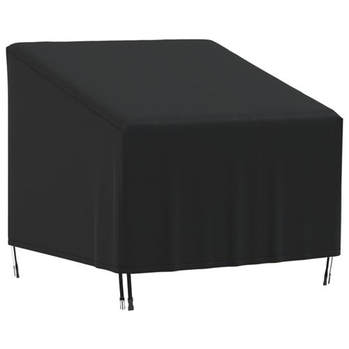 VidaXL Housse de chaise de jardin noir 90x90x50/75 cm oxford 420D