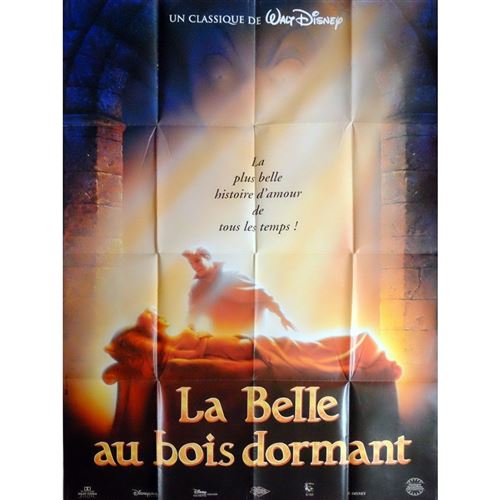 Affiche de Cinéma Originale - La Belle au bois dormant - Ressortie 1995 - 120x160cm  -  reconditionné disponible sur Fnac