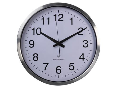 Non Communiqué Blanc Horloge Murale En Aluminium - Ø 50 Cm