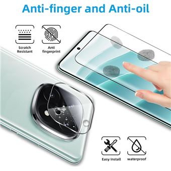 Pack 2 Protections Écran + 2 Caméra Verre Trempé Pour Xiaomi Redmi Note 14 Pro 5G