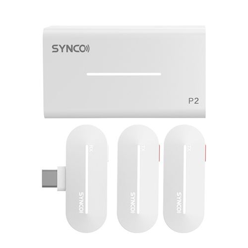 Microphone sans fil SYNCO P2L 2.4G Blanc