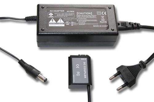 Chargeur secteur pour appareil photo SONY remplace AC-PW20
