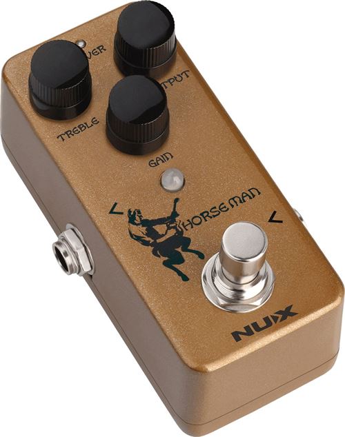 Nux Horseman Nod-1 Gold/Silver Distortion - Fuzz - Overdrive... - Image 3