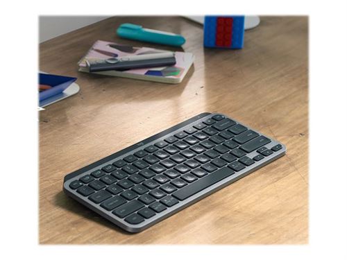 Logitech Clair Mx Keys Mini Pour Les Entreprises - Clavier - Rétroéclairé - Sans Fil - Bluetooth Le - Qwerty - Anglais International - Graphite - Image 4