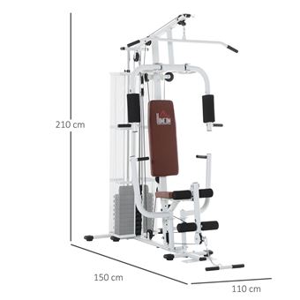 153€01 sur Station de Musculation TecTake - Charge maximal 150 kg - Banc  Appareil Complet - Appareil de musculation - Achat & prix